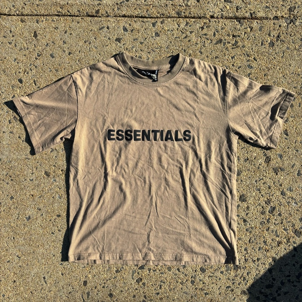 Fear Of God Essentials Olive Boxy T-Shirt
